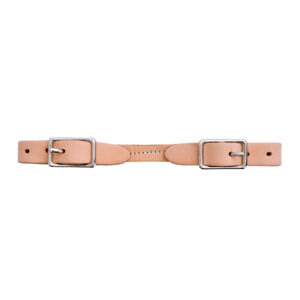 4" Curb Strap Leather Dark Oil