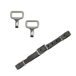 Beta curb strap kit for cheeks with hooks