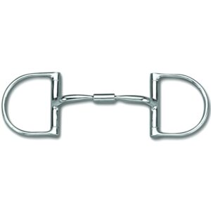 Myler Dee without Hooks with Stainless Steel Comfort Snaffle Wide Barrel MB 02