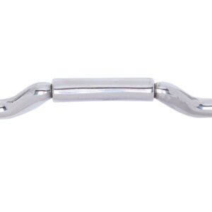 Myler 3 3/8" Medium Dee with Hooks with Forward Tilted Port MB 36