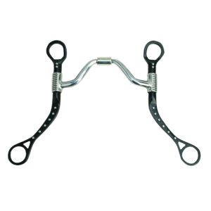Myler MBB Black Flat Shank with Sweet Iron Wide Ported Barrel MB 16PB