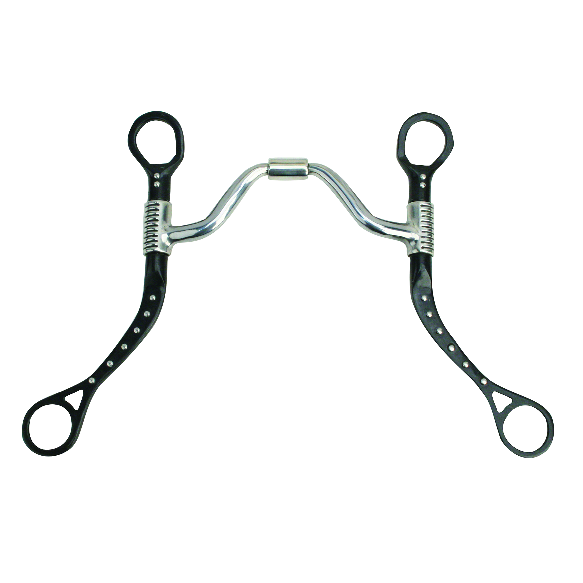 Myler MBB Black Flat Shank with Sweet Iron Wide Ported Barrel MB 16PB