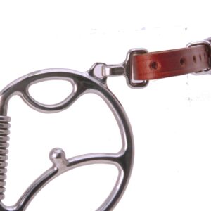 Leather curb strap kit for myler cheeks w/ hooks