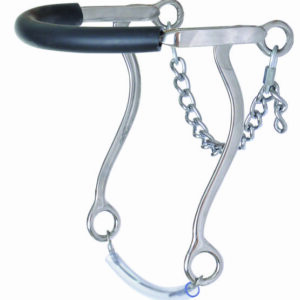 Mechanical Hackamore 7" Cheeks Rubber Noseband Pony