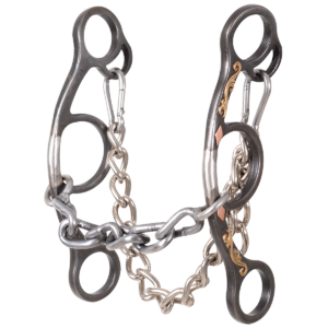 Sherry Cervi Diamond Short Shank Browned Iron chain