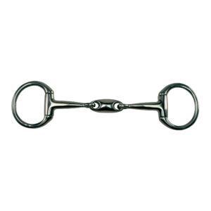 DOUBLE JOINTED BRADOON OVAL LINK EGGBUTT SNAFFLE 5 1/4" 14mm