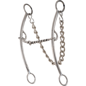 Carol Goostree Pickup Bit Long Shank- Twisted Wire Snaffle