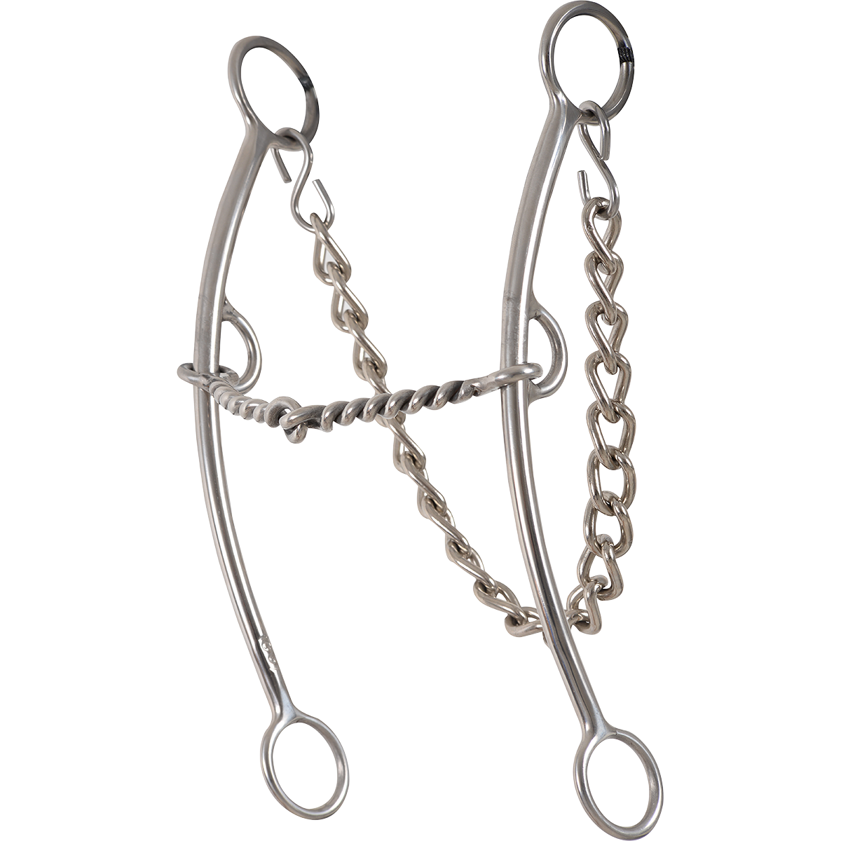 Carol Goostree Pickup Bit Long Shank- Twisted Wire Snaffle