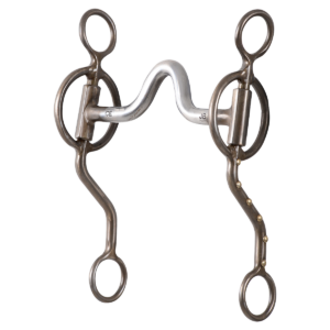 Joe Beaver Loose Cheek Shank Roping Bit with High Port, 7.5-inch