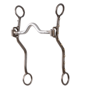 Joe Beaver Loose Cheek Shank Roping Bit with Low Port, 7.5-inch