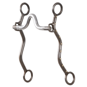 Joe Beaver Loose Cheek Shank Roping Bit with High Port, 8-inch