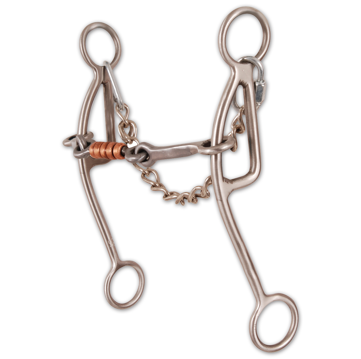 Les Vogt Turbo Collection 7 1/2 Shank Dogbone Snaffle