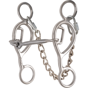 Les Vogt Turbo Collection Shank Barrel Bit- 5 1/2 Shank Snaffle