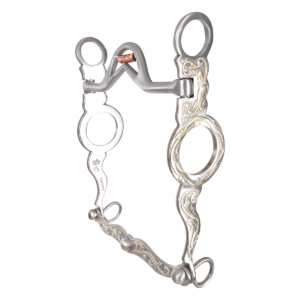 Les Vogt Cowhorse Collection Headsetter Shank1 1/2 Port with Rollers