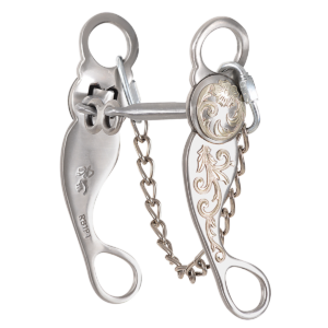 Les Vogt Roping Collection Dogbone Snaffle with Swivel Cheeks