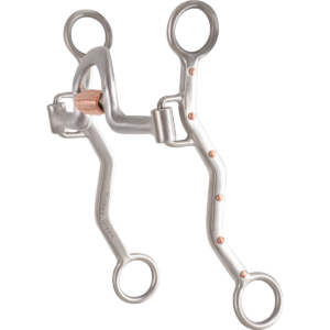 Rickey Green Shank Roping Bit with Gentle Setter Port Roller, 7-inch