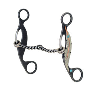 Feather Collection Twisted Wire Snaffle Gag 5 1/8"