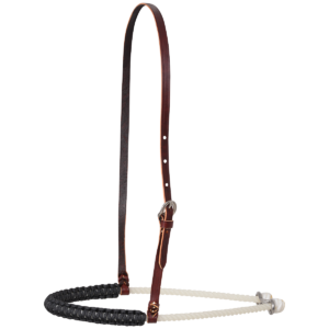 Martin Saddlery Single Rope Noseband with Braided Nylon Cover, Black