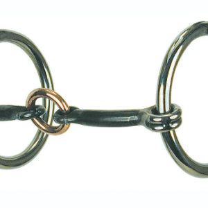 Heavy Loose Ring Snaffle Bit with Copper Lifesaver