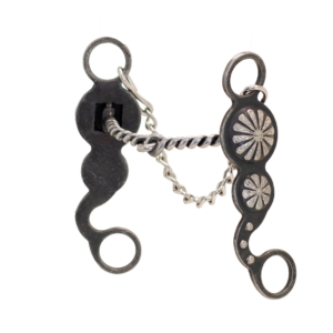 Nellie Miller Double Concho Twisted Wire Medium Shank Bit